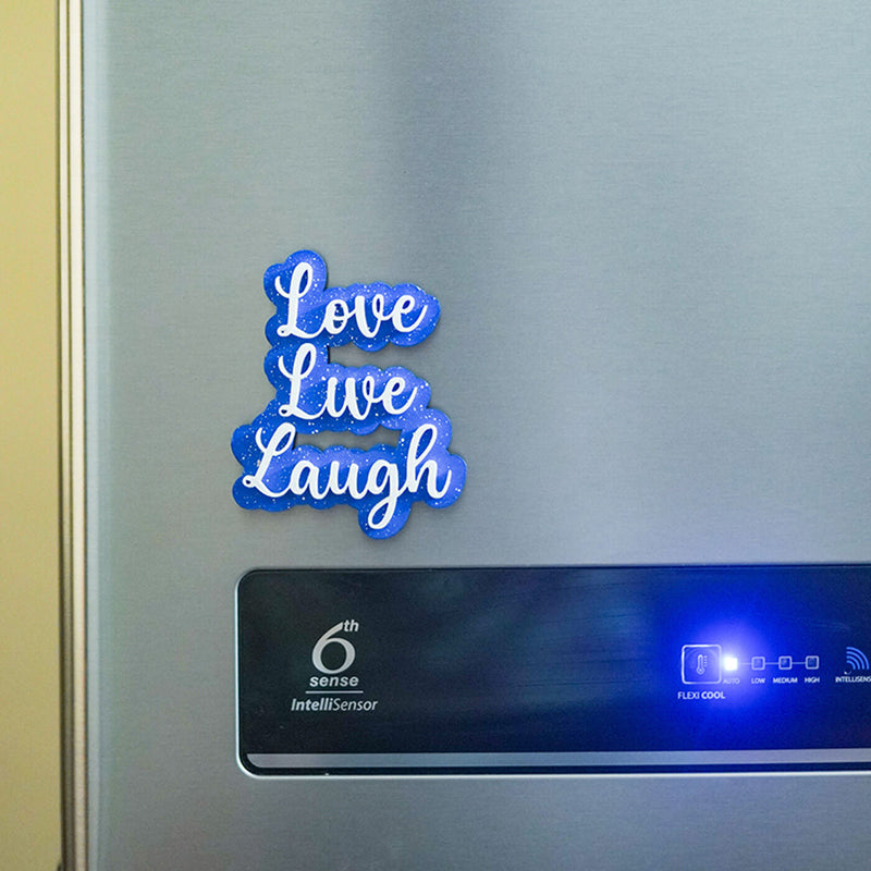 Live, Laugh, Love MDF Fridge Magnet
