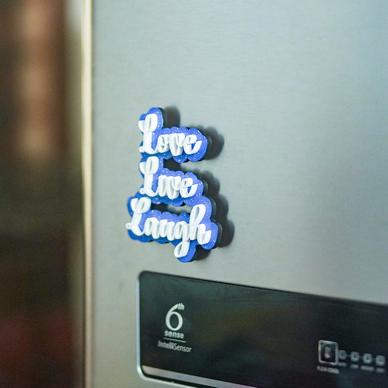 Live, Laugh, Love MDF Fridge Magnet
