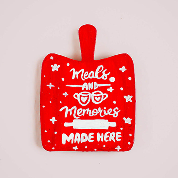 Colourful Hand-Painted MDF Fridge Magnets - Set of 4 - Zwende