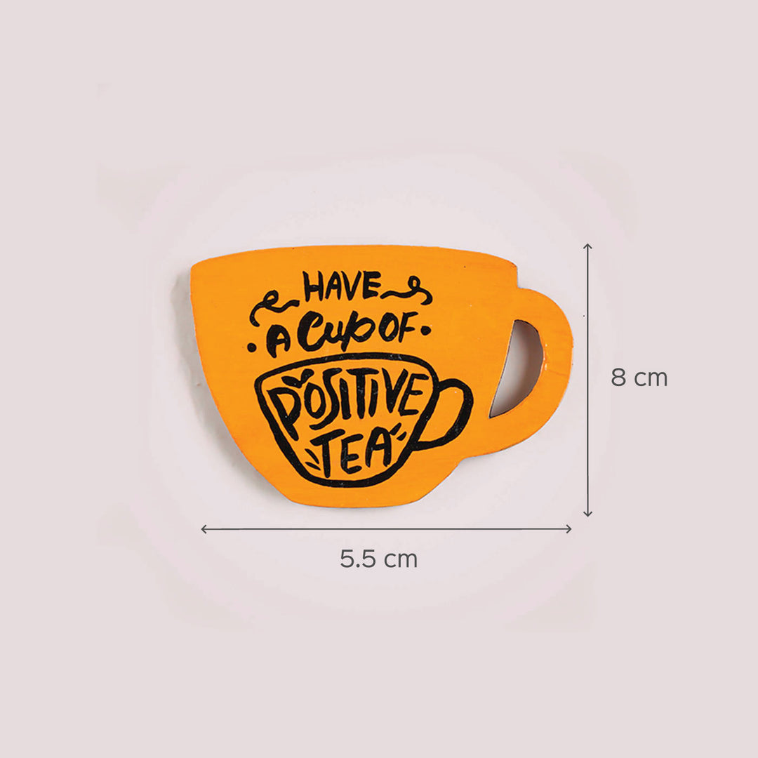 Positivitea MDF Fridge Magnet