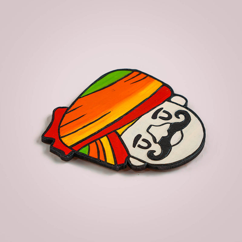 Marathi Turban Man Fridge Magnet