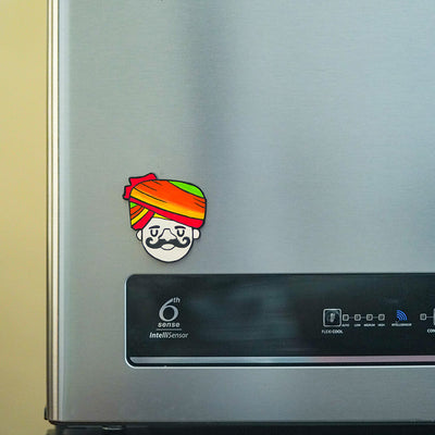 Marathi Turban Man Fridge Magnet