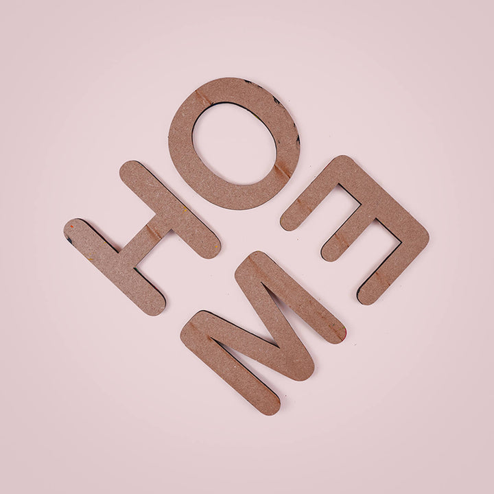 Handpainted Patterned Letters Wall Decor - HOME