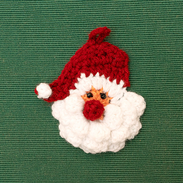Handmade Santa Crochet Ornaments For Christmas Tree Decoration | Set Of 2