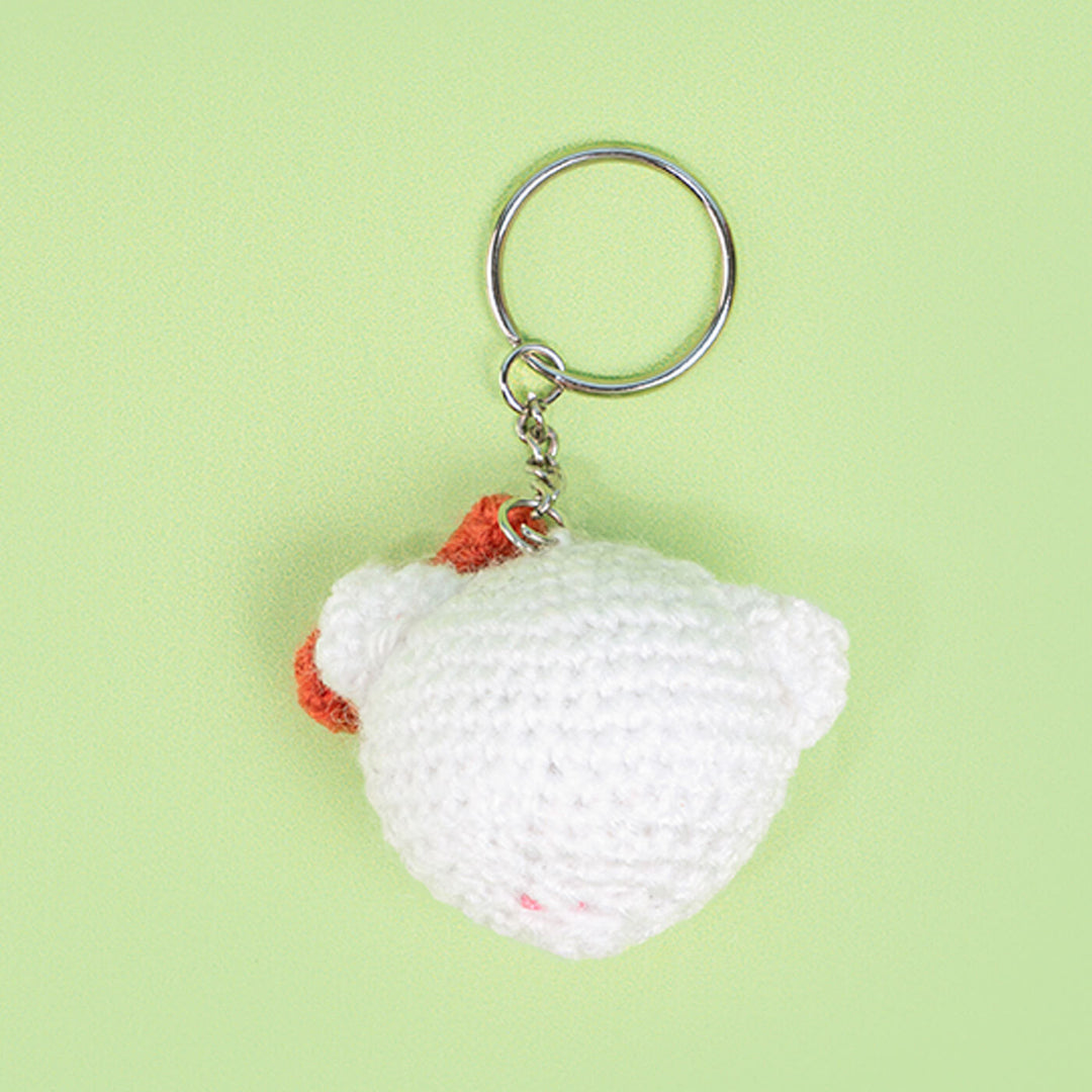 Handmade Crochet Hello Kitty Keychain