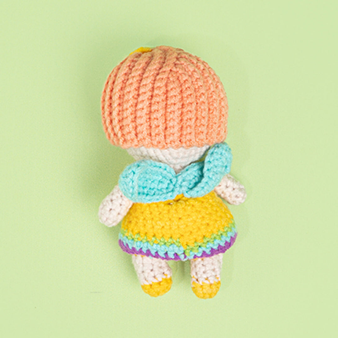 Handmade Crochet Rainbow Doll