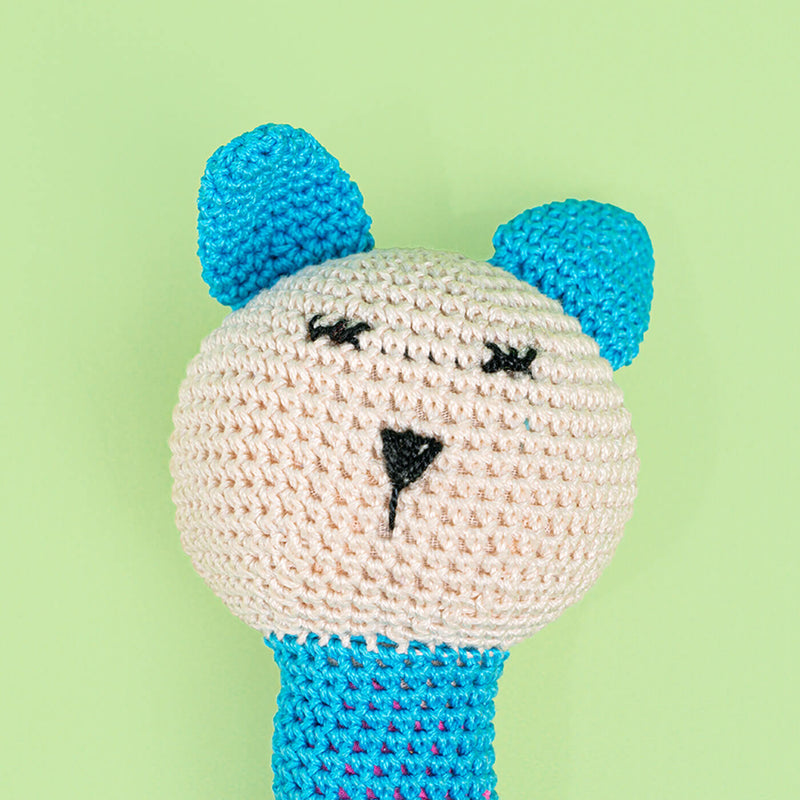 Handmade Crochet Sleepy Cat Toy