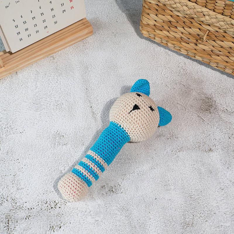Handmade Crochet Sleepy Cat Toy