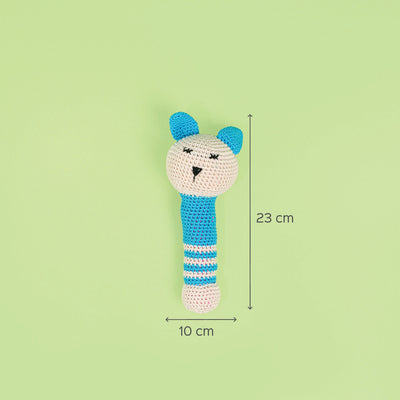 Handmade Crochet Sleepy Cat Toy