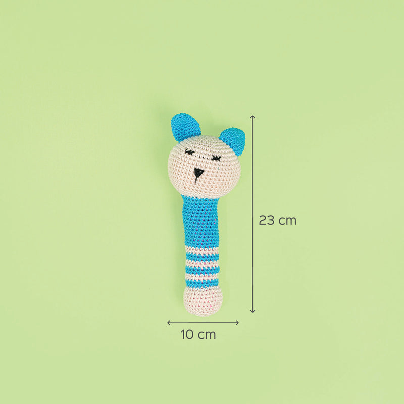 Handmade Crochet Sleepy Cat Toy