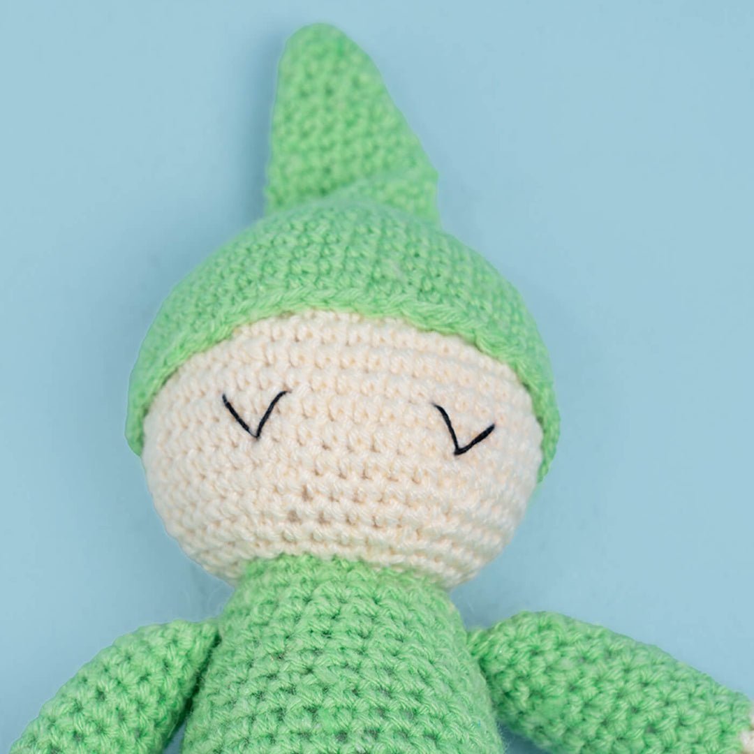 Handmade Crochet Sleepy Head Toy