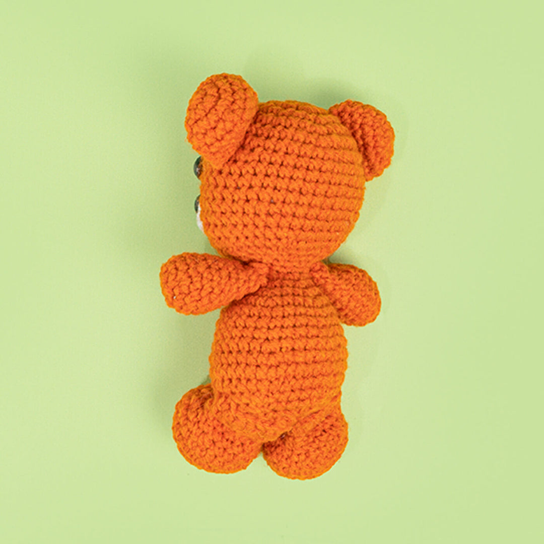 Handmade Crochet Brown Teddy Bear