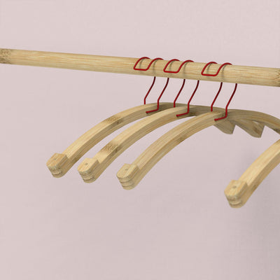 Bamboo Clothes Hangers - Set of 3