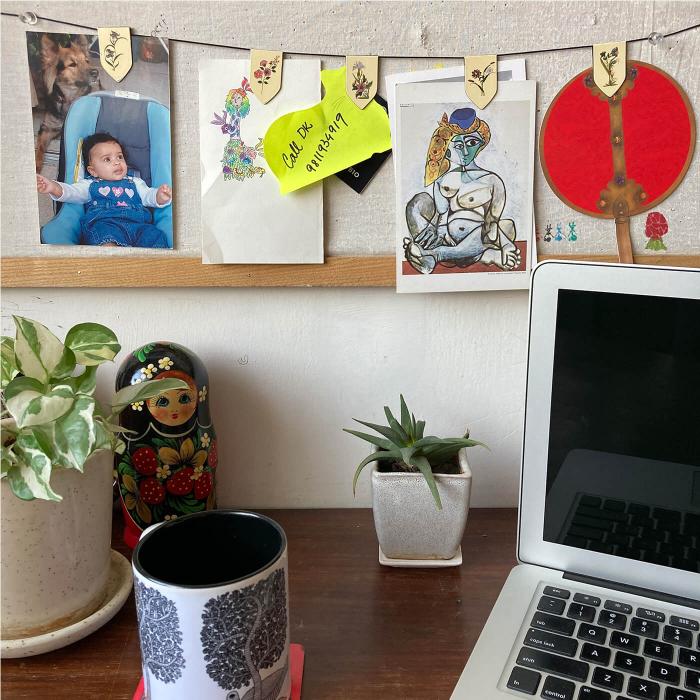 Mini Magnetic Torans - Mughal Flower | Desk Décor