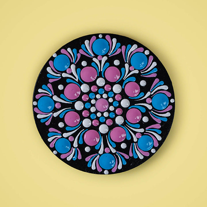 Handpainted Mandala Dot Art MDF Fridge Magnet