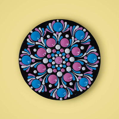 Handpainted Mandala Dot Art MDF Fridge Magnet