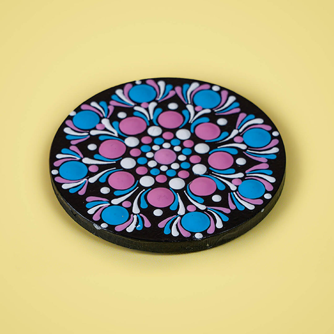 Handpainted Mandala Dot Art MDF Fridge Magnet