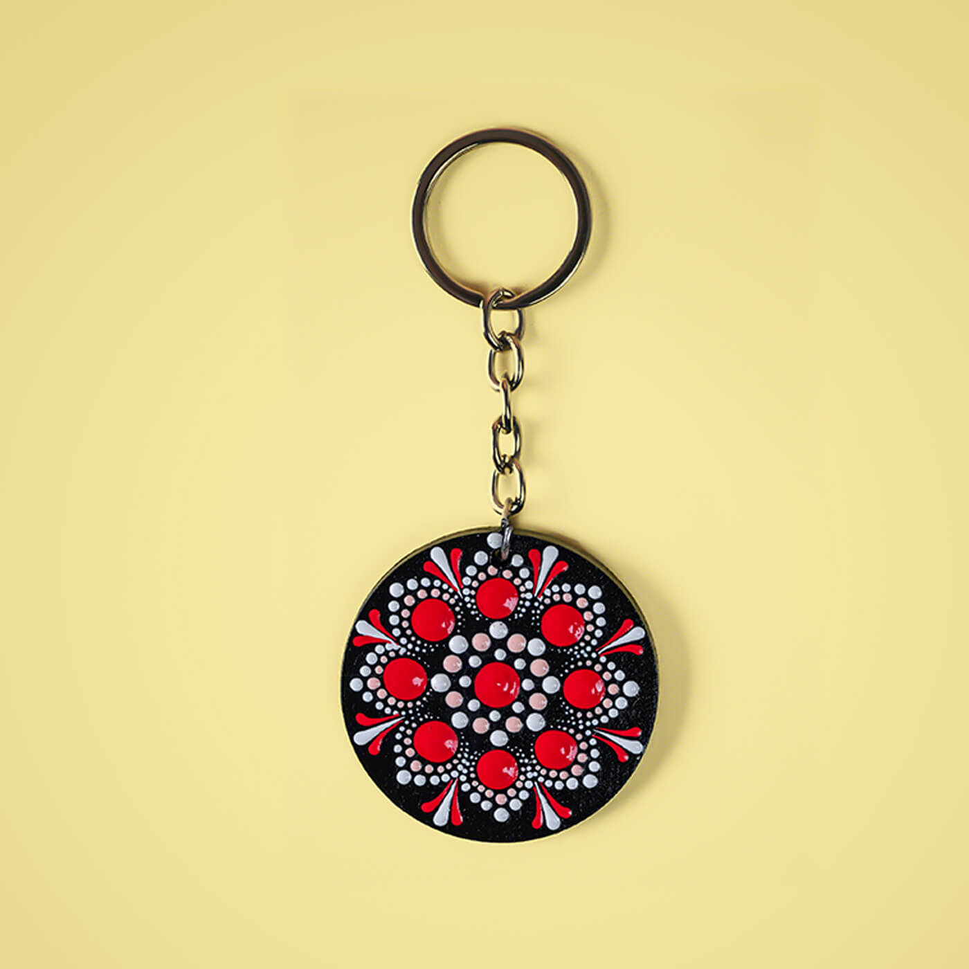 Buy Mandala Art MDF Keychain Online On Zwende