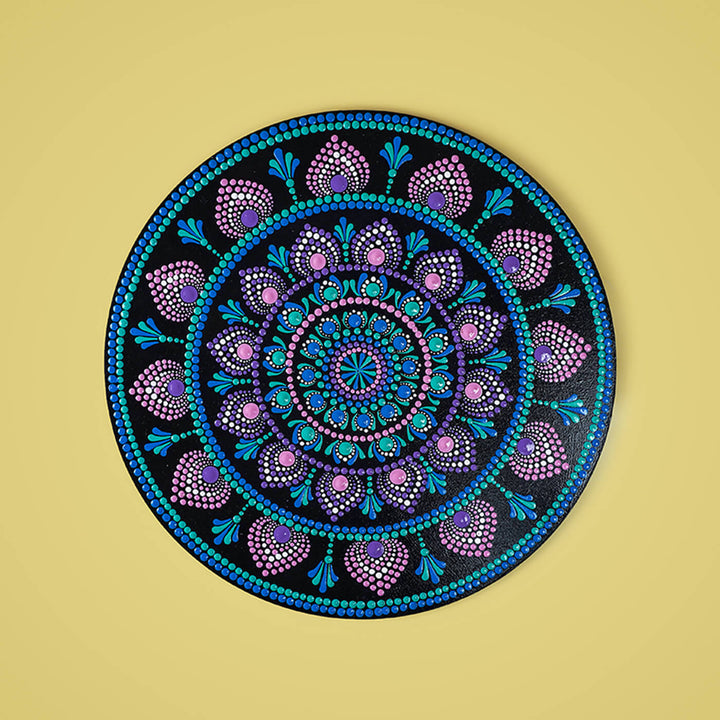 Handpainted Mandala Dot Art MDF Wall Decor