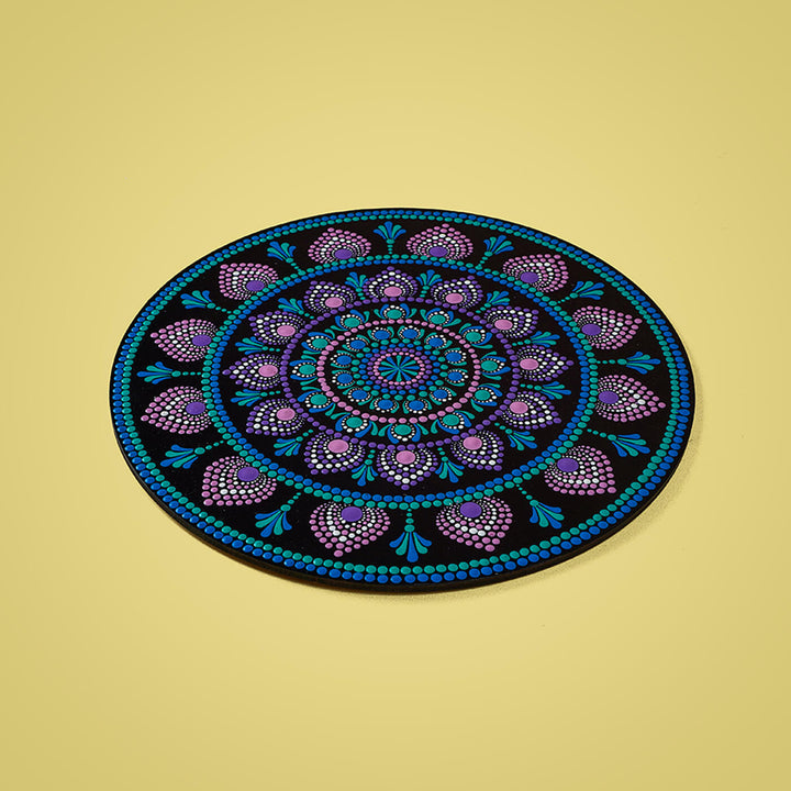 Handpainted Mandala Dot Art MDF Wall Decor