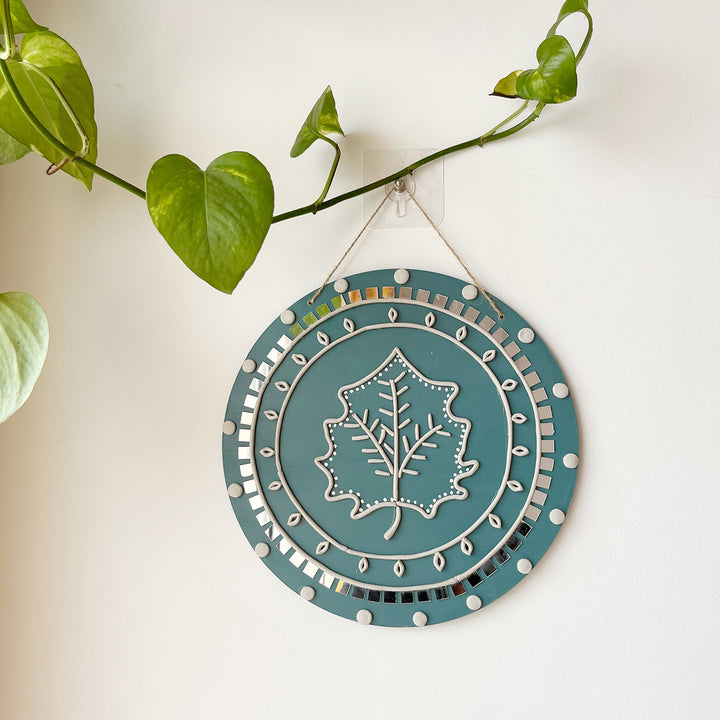 Maple Leaf Mirror Art Wall Decor