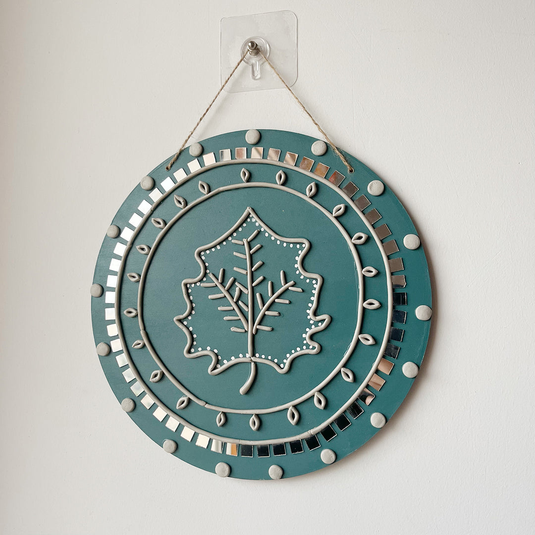 Maple Leaf Mirror Art Wall Decor