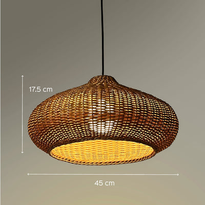 Willow Wicker Akasa Lamp - Natural