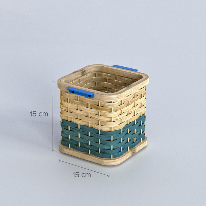 Handwoven Bamboo Desk Basket