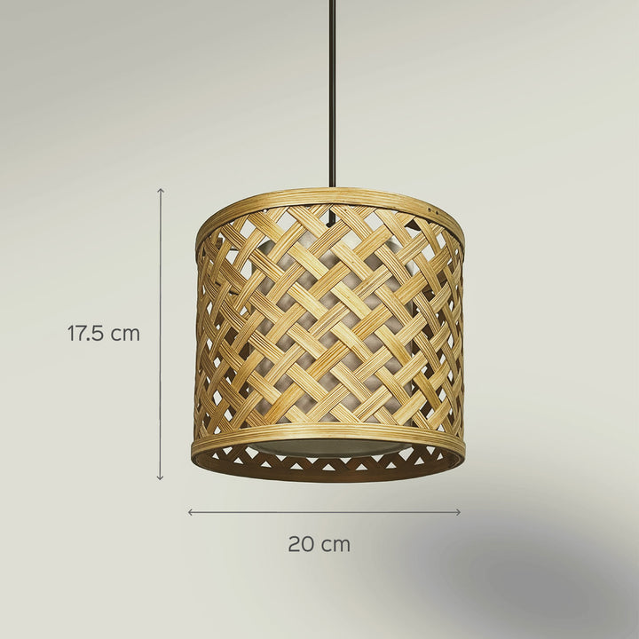 Bamboo Mushroom Pendant Lamp