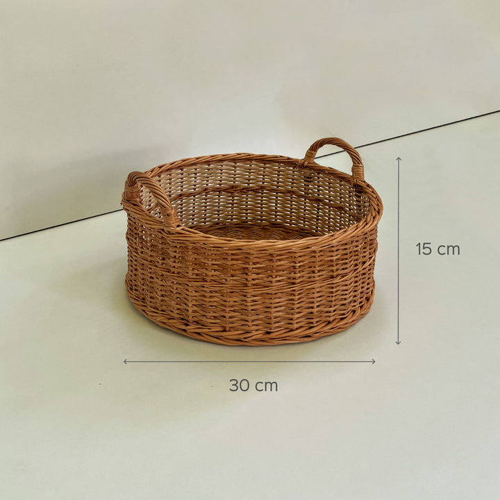 Handwoven Wicker Peony Basket