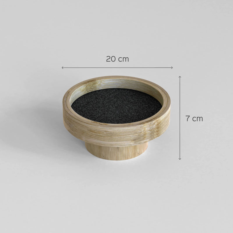 Bamboo Round Podium Small Tray