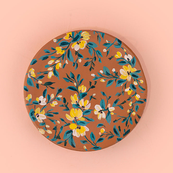 Floral Art Wall Plate