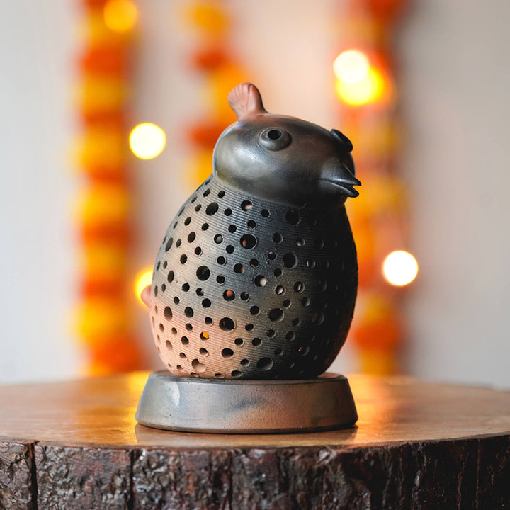 Handcrafted Terracotta Bird Tealight Holder