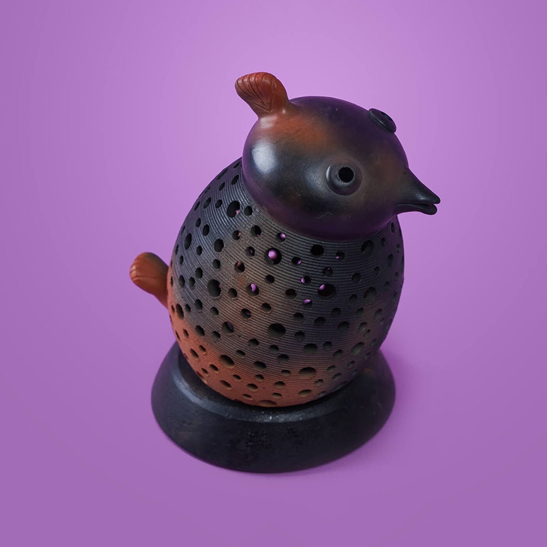 Handcrafted Terracotta Bird Tealight Holder