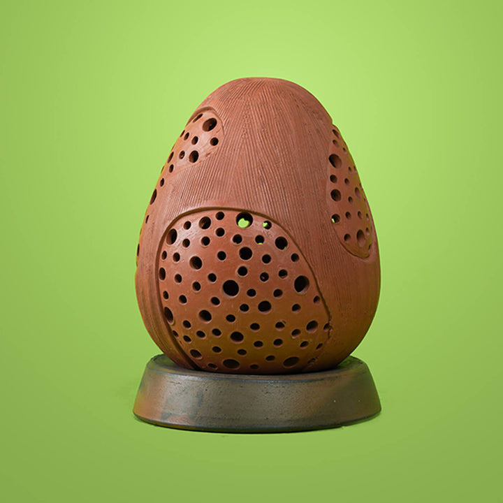 Handcrafted Terracotta Oval Candle Holder
