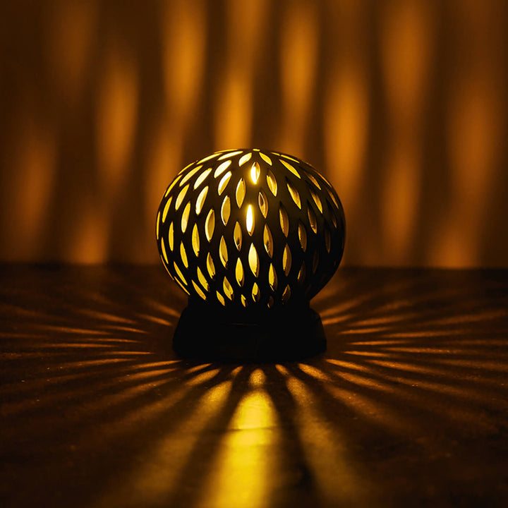 Handcrafted Terracotta Semi-Oval Tealight Holder
