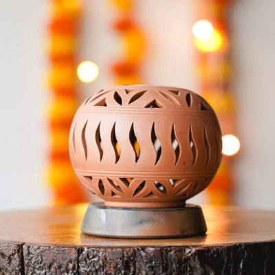 Handcrafted Terracotta Kulhadi Candle Holder