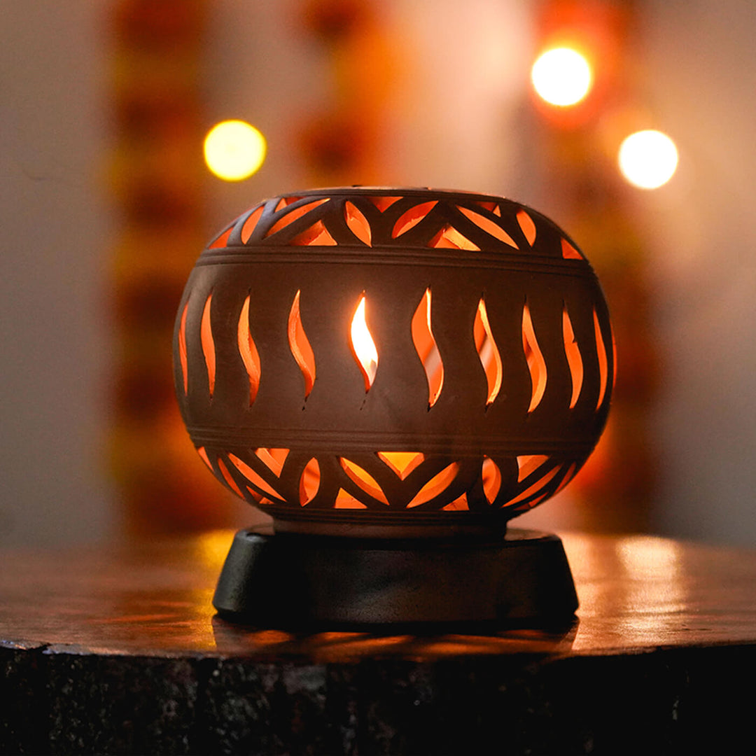 Handcrafted Terracotta Kulhadi Candle Holder