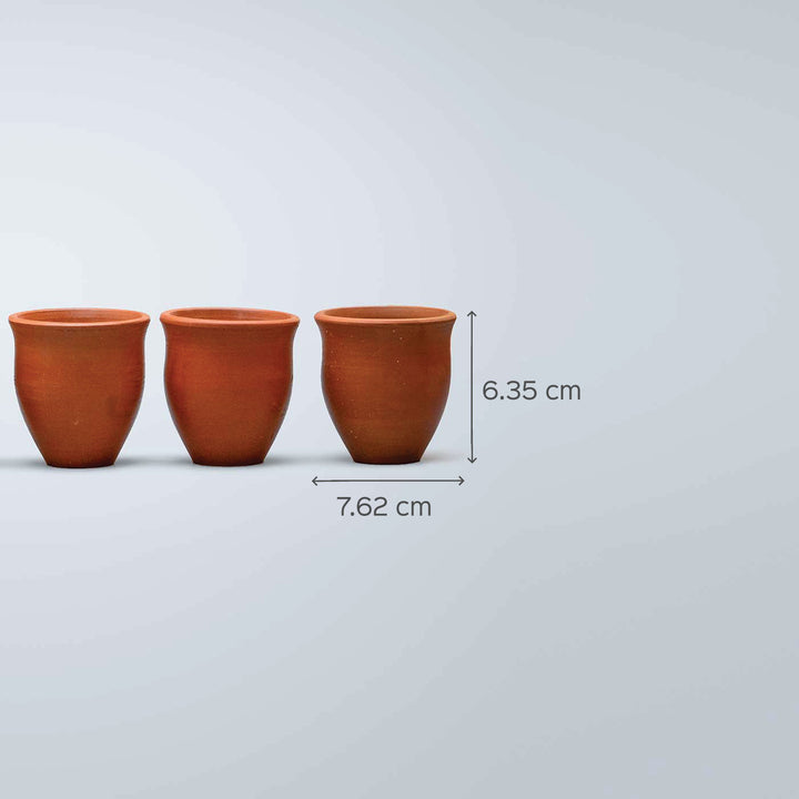 Handmade Terracotta Kulhads - Set of 6 - Zwende