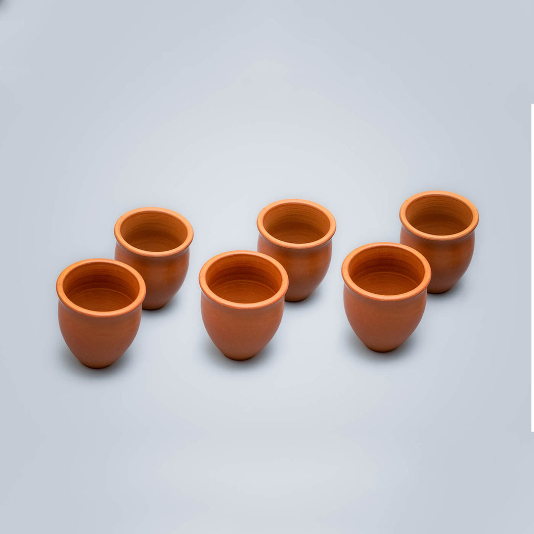 Handmade Terracotta Kulhads - Set of 6