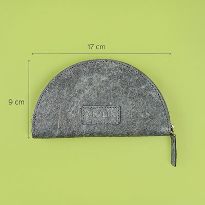 Half Moon Coconut Leather Purse