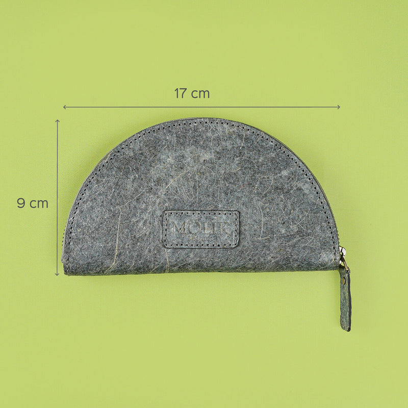 Half Moon Coconut Leather Purse
