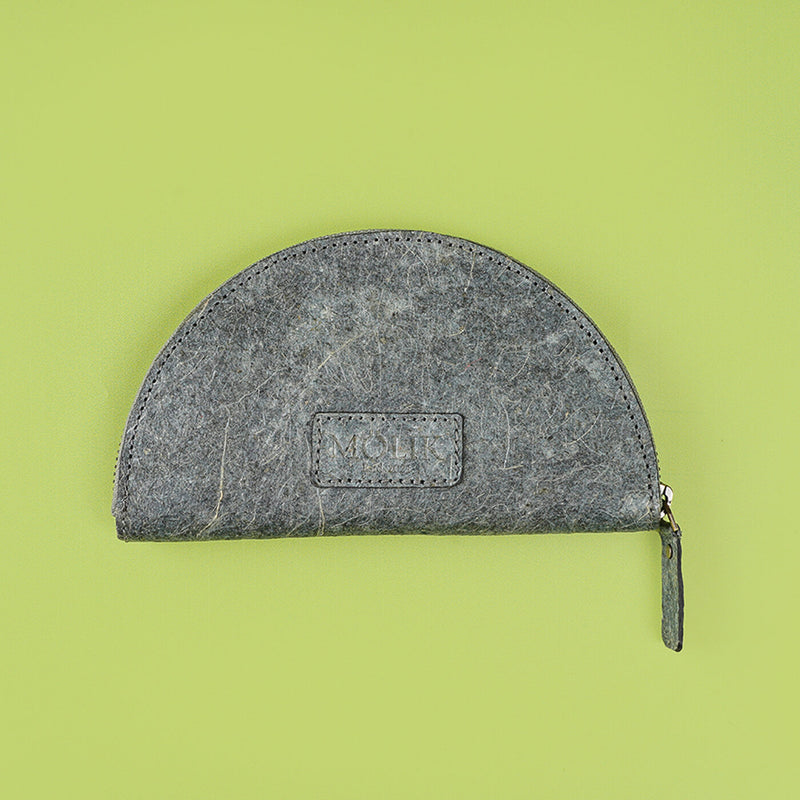 Half Moon Coconut Leather Purse