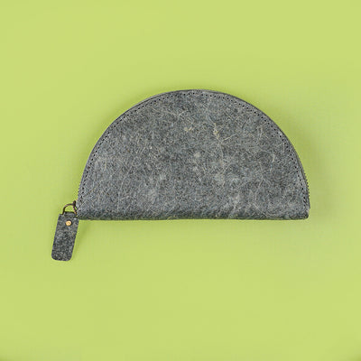 Half Moon Coconut Leather Purse