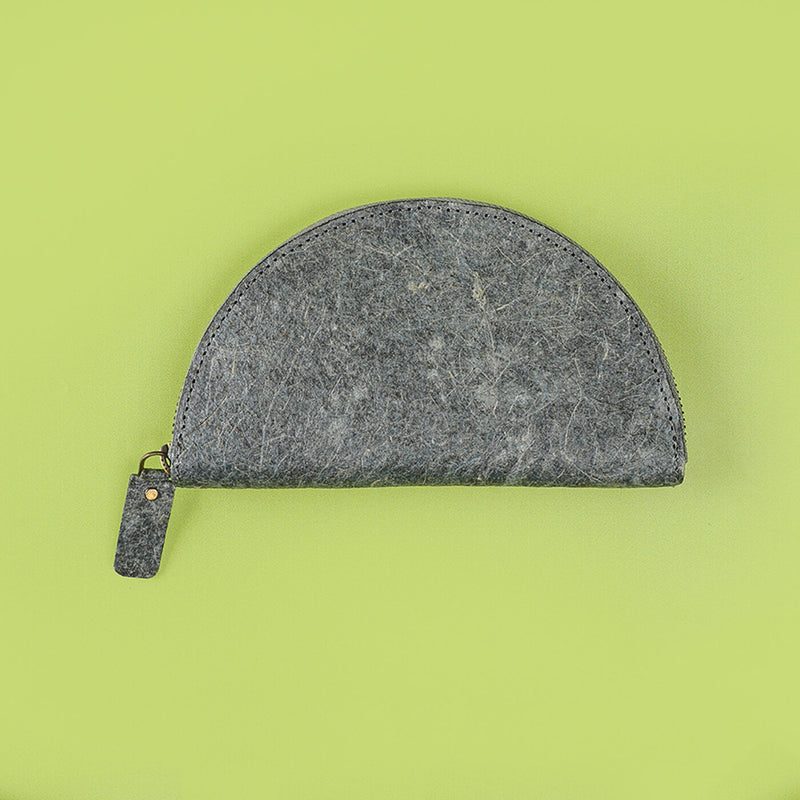 Half Moon Coconut Leather Purse