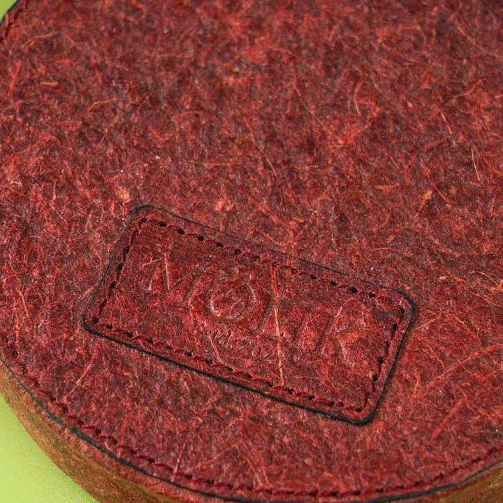 Round Coconut Leather Wallet