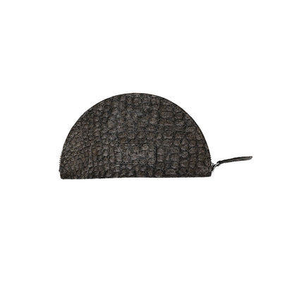 Half Moon Coconut Leather Purse