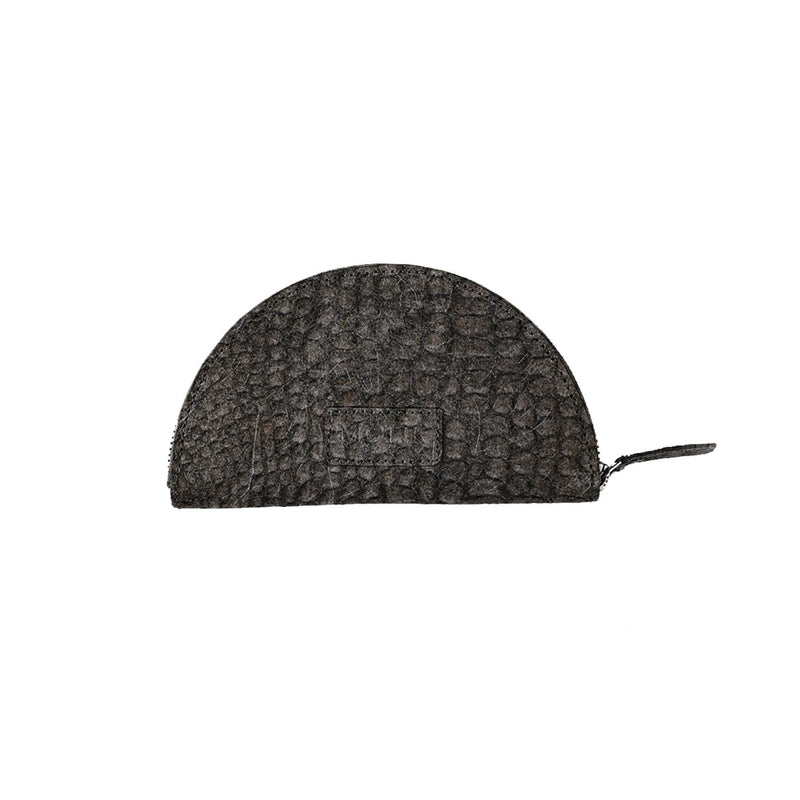 Half Moon Coconut Leather Purse