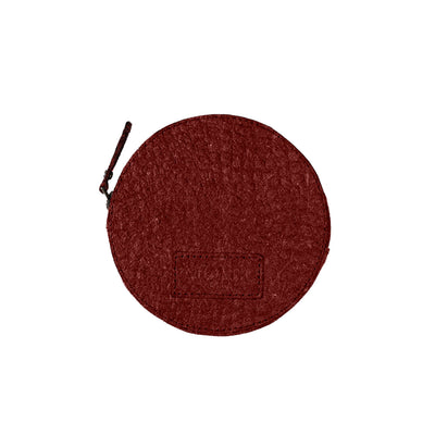 Round Coconut Leather Wallet