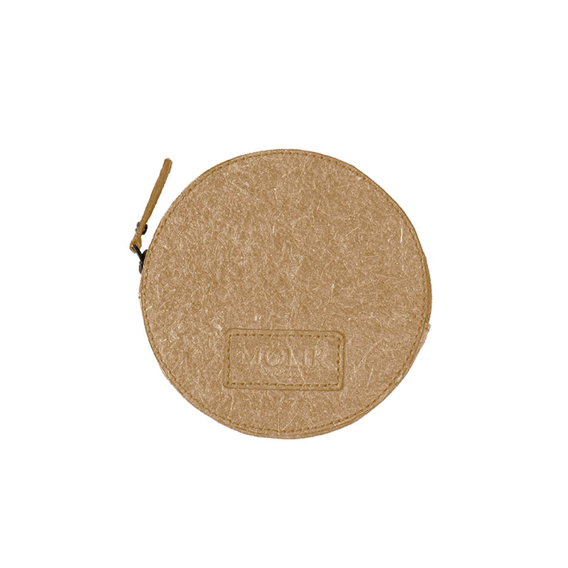 Round Coconut Leather Wallet